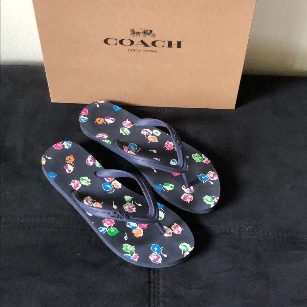 Coach flip flops